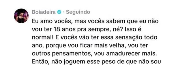 Ana Castela rebate críticas sobre “mudança” de comportamento e pede compreensão aos fãs - Imagem do artigo