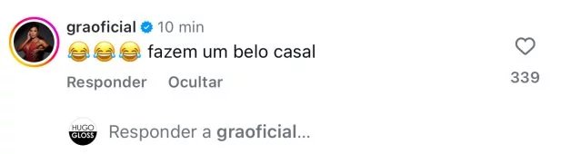 João Vicente de Castro faz piada sobre boatos com Gracyanne Barbosa e recebe resposta inusitada da musa fitness - Imagem do artigo