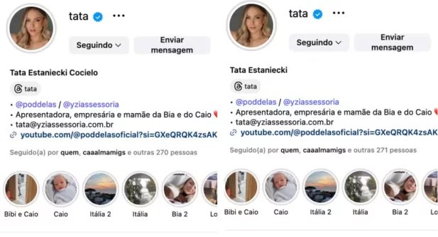 Tata Estaniecki e Júlio Cocielo retiram sobrenomes um do outro dos perfis após fim do casamento - Imagem do artigo