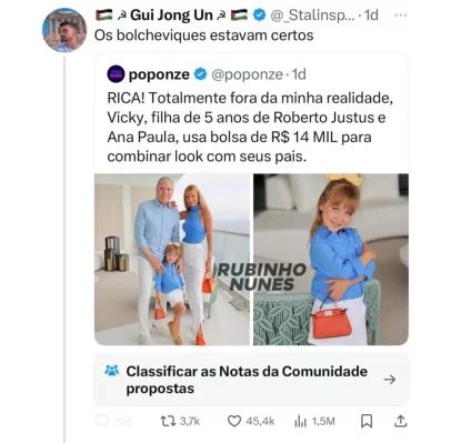 Justiça de São Paulo condena professor da UFRJ por mensagem de ódio contra filha de Roberto Justus - Imagem do artigo