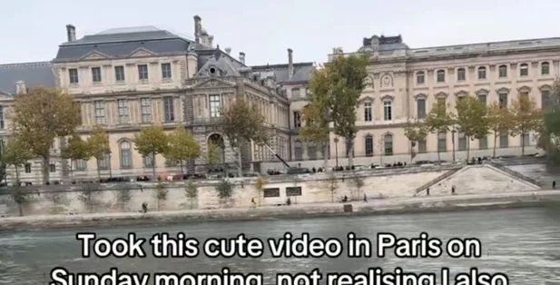 Turista grava vídeo no Louvre no dia do furto e registra, sem saber, escada usada pelos ladrões - Imagem do artigo