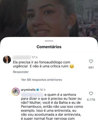 Ary Mirelle rebate crítica sobre sotaque pernambucano após entrevista no Rio - Imagem do artigo