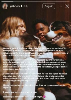 Gabriely Miranda responde a críticas por fantasia em festa de Halloween de Virginia Fonseca e Vini Jr. - Imagem do artigo