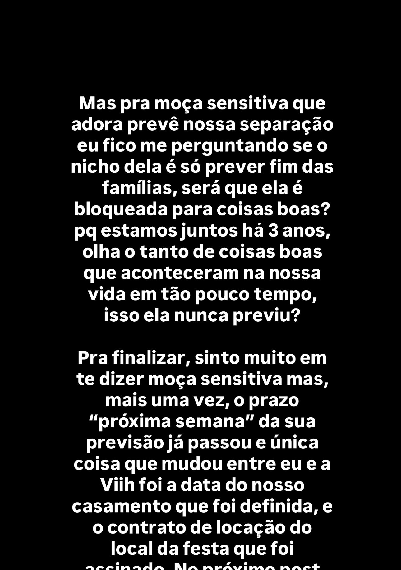 Eliezer rebate previsão de sensitiva sobre término com Viih Tube e confirma data do casamento - Imagem do artigo original