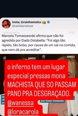 Luana Piovani critica entrevista de Dado Dolabella e menciona Wanessa Camargo e Carolina Dieckmann nas redes - Imagem do artigo