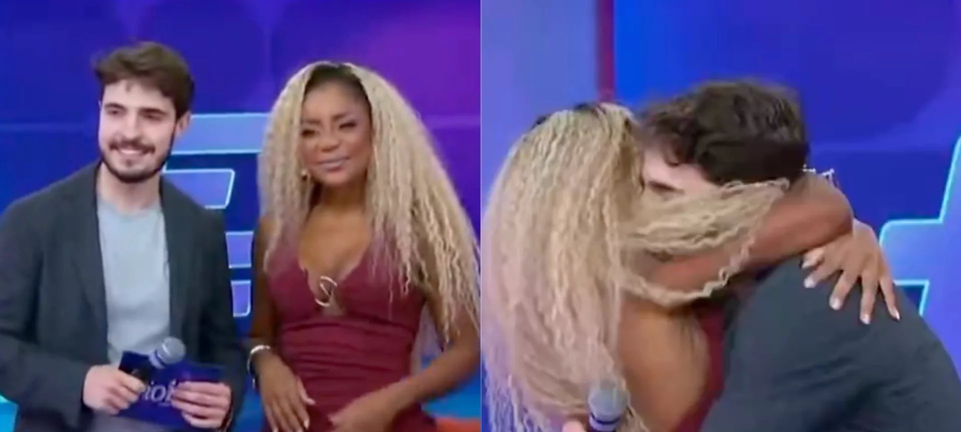 Cariúcha e João Augusto Liberato se reencontram ao vivo no Fofocalizando após beijo em festa - Imagem do artigo